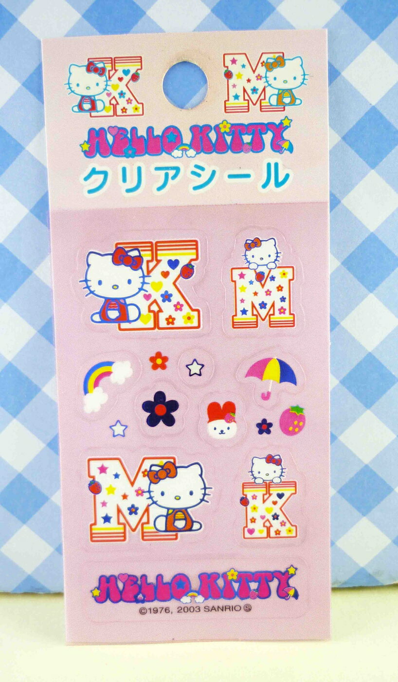 【震撼精品百貨】Hello Kitty 凱蒂貓 KITTY貼紙-KM粉 震撼日式精品百貨