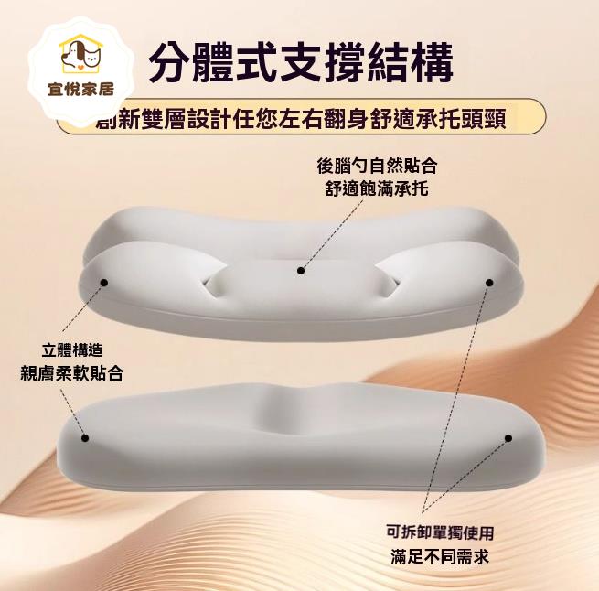 枕頭 頸椎枕 護頸枕 助眠枕 可拆洗枕頭護頸椎助睡眠頸椎枕牽引記憶棉羽絲絨側睡枕枕芯 八折減免 特價出 可開發票