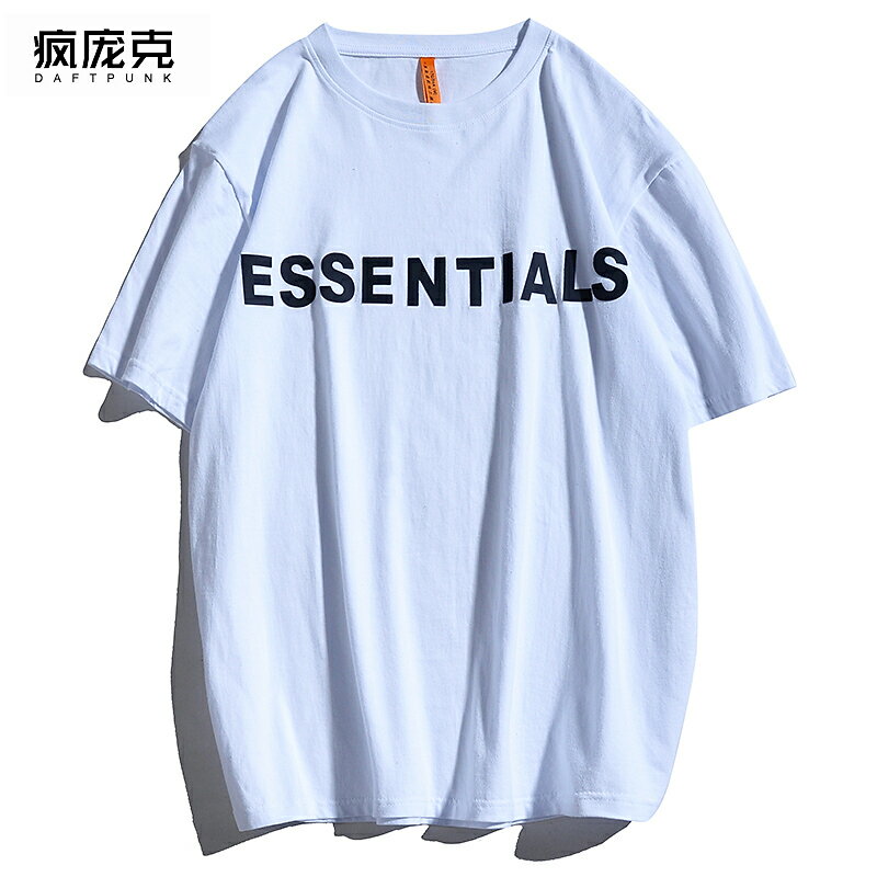 FOG FEAR OF GOD復線ESSENTIALS矽膠字母潮牌高街男女情侶短袖T恤
