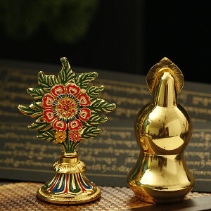 佛堂藏傳佛教密宗法器擺件花食子彩繪合金八供之花子食子朵瑪