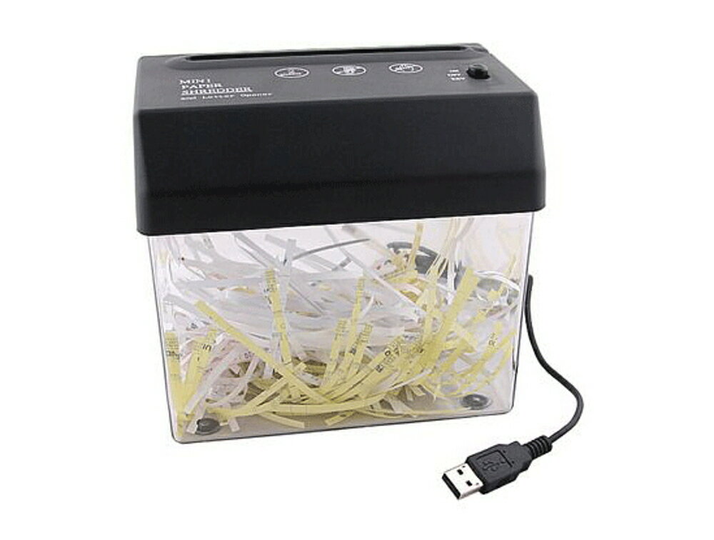 USB兩用電動碎紙機迷你家用便攜碎紙機A6桌面辦公條狀小型碎紙機 全館免運