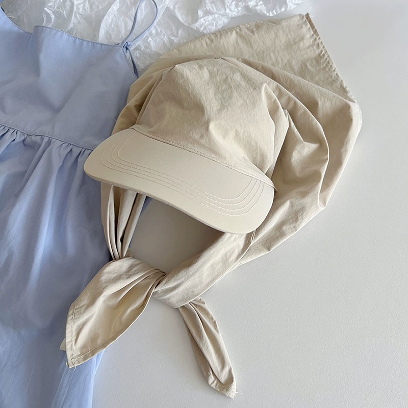 ANNAS 遮脖子 Jennie同款 防曬帽 頭巾 護頸帽 棒球帽 鴨舌帽 漁夫帽 遮陽帽 飛行帽 綁帶 速乾 露營 9