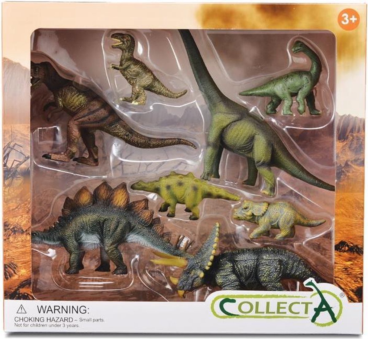 動物模型【 COLLECTA 】恐龍動物寶寶禮盒(8入)