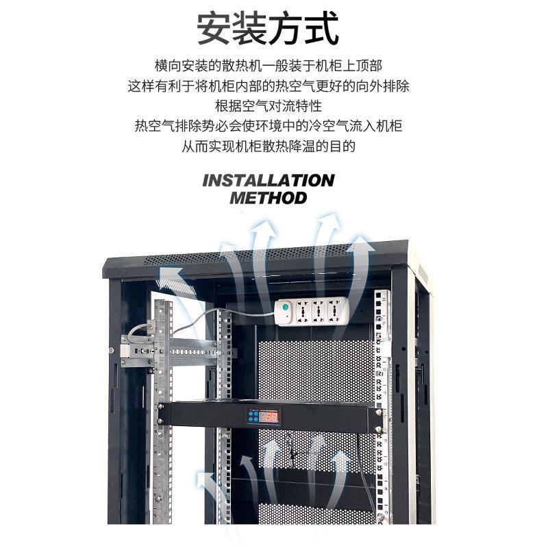220v網路機櫃散熱風扇智慧變速模組110V機箱智慧溫控調速風扇單元-貼心優衣家居