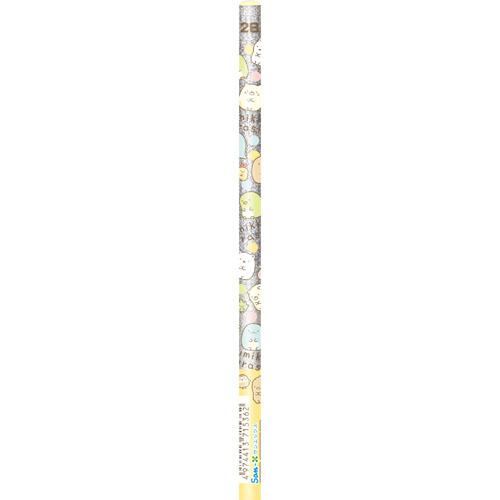 大賀屋 日本製 角落生物 黃 2B 鉛筆 5入 考試用 文具 辦公 學生 國小 SAN-X 正版 J00030500