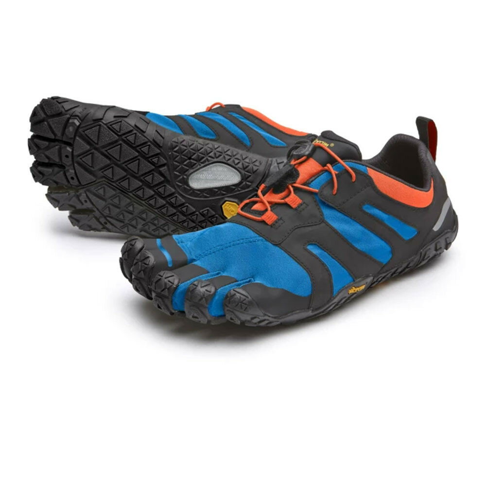 《Vibram Fivefingers》VFF黃金大底五趾鞋-戶外越野跑-V-Trail 2.0-19M7603 藍/橘 (男)