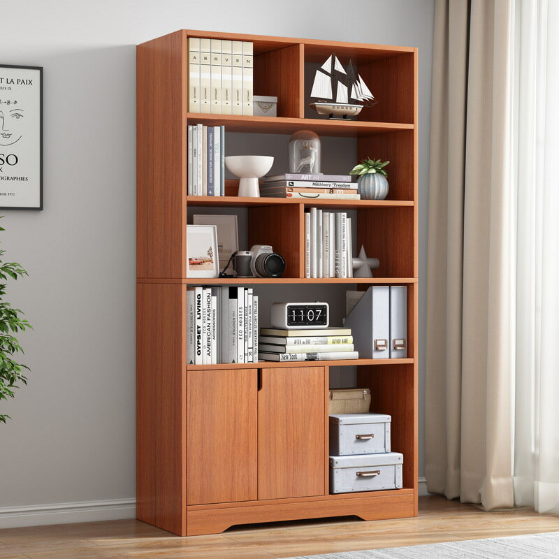 書架書櫃落地臥室抽屜式收納櫃子家用多層置物櫃客廳木質儲物櫃