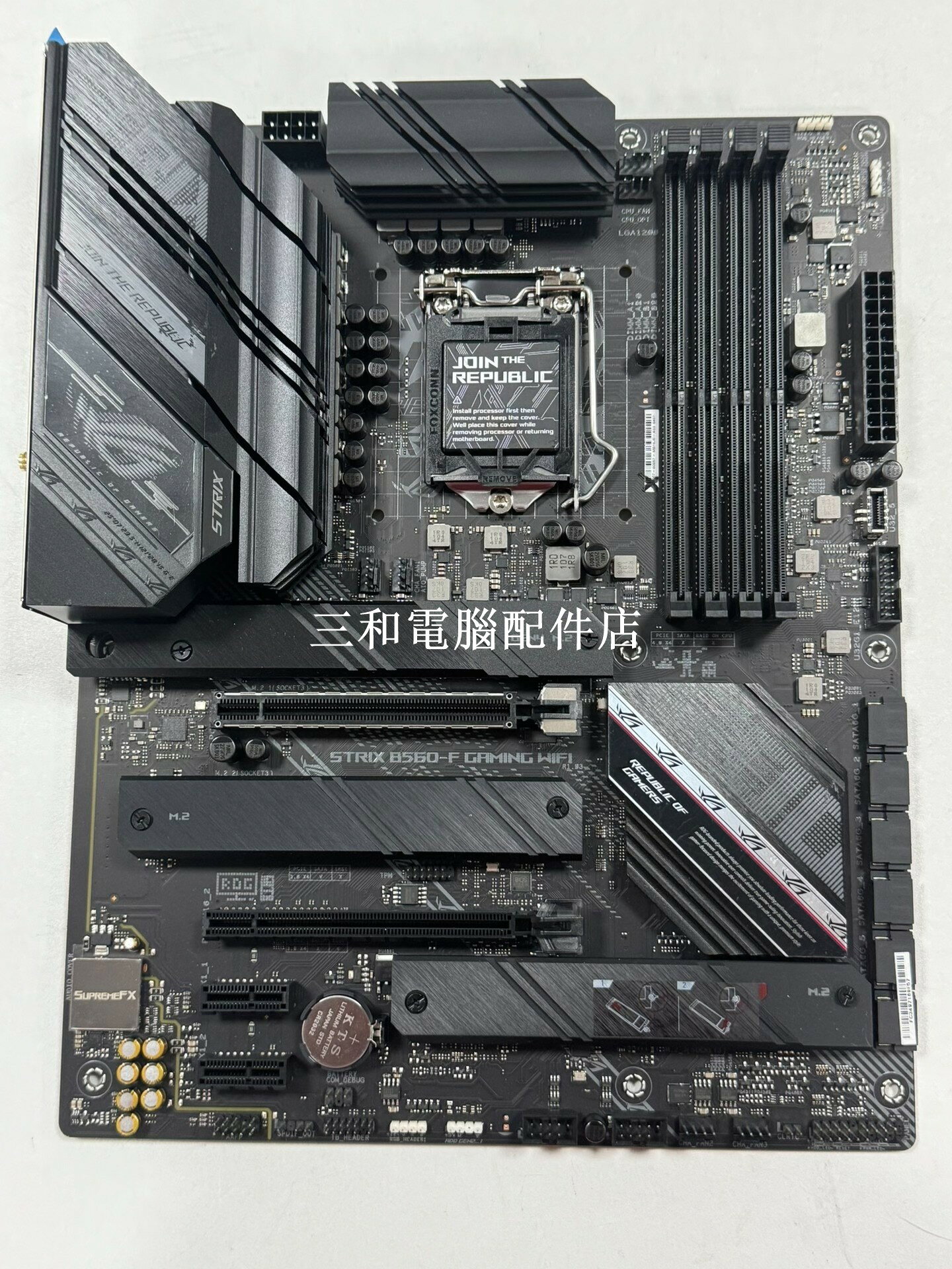華碩 ROG STRIX B560-F GAMING WIFI 玩家國度 主機板 ATX 大板 10 11 代處理器 DDR4 神光同步 功能完整 成色新 如圖 欣賞