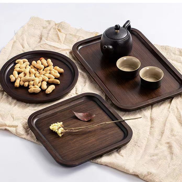 竹盤子長方形家用日式竹木果盤零食盤客廳瓜子乾果糖果盤茶盤託盤