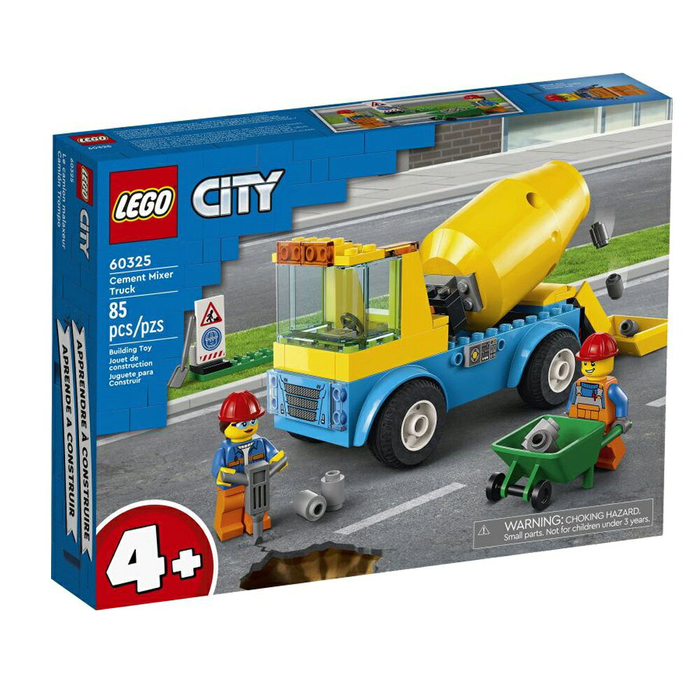 樂高LEGO 60325 City 城市系列 混凝土攪拌車
