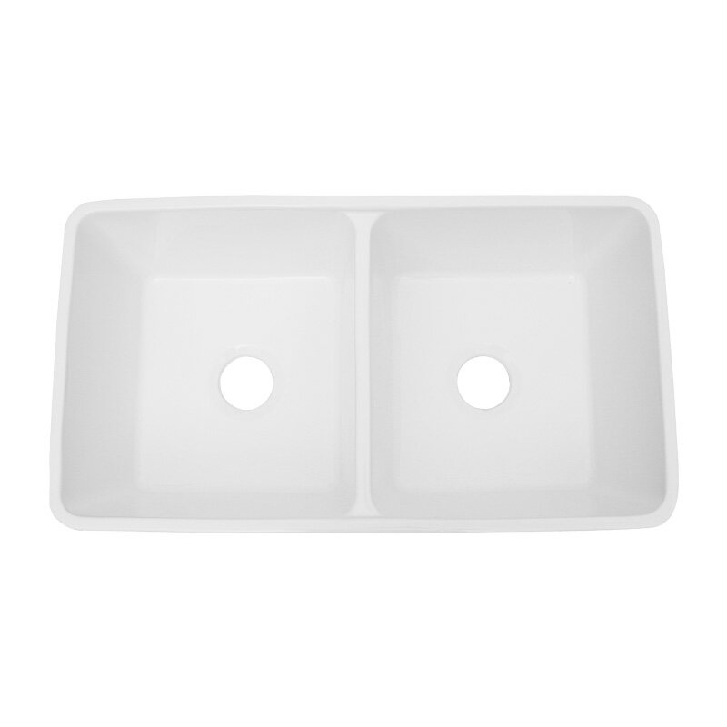 蝶陶美式前置半嵌入水槽開放廚房高溫耐火土洗菜碗farmhousesink 4