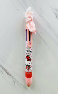 【震撼精品百貨】Hello Kitty 凱蒂貓~日本SANRIO三麗鷗 KITTY多色原子筆-6色-蘋果圖案-粉色