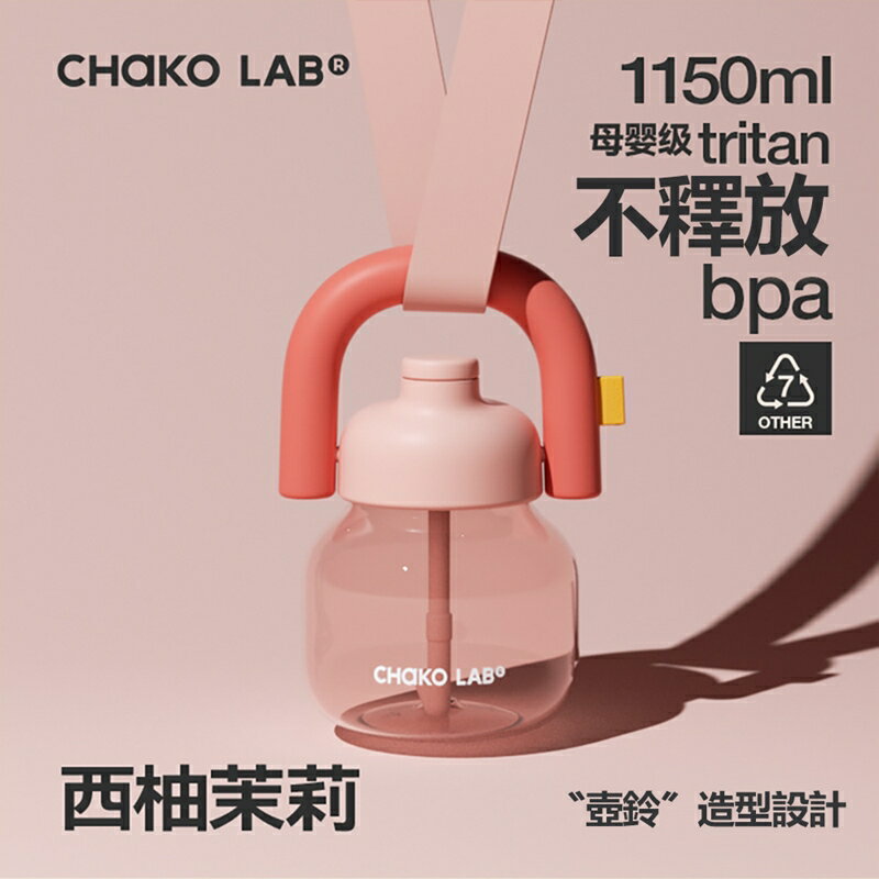 CHAKO LAB 1150ml環保隨行大容量拎拎壺(tritan塑料杯)【APP享6%回饋】 2