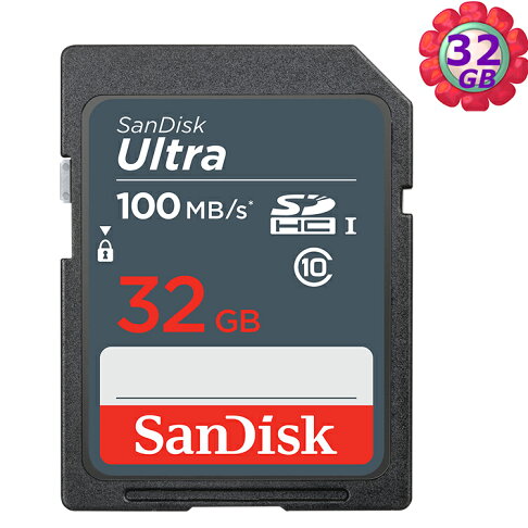 SanDisk 32GB 32G SDHC【100MB/s】Ultra SD UHS-I UHS C10 Class 10 原廠包裝 相機記憶卡|APP賺6%點數回饋 0