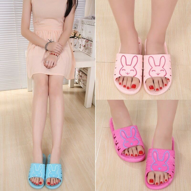 用浴室家居厚底防滑拖鞋夏季洗澡涼家居室內塑膠托鞋居家男女情侶 3