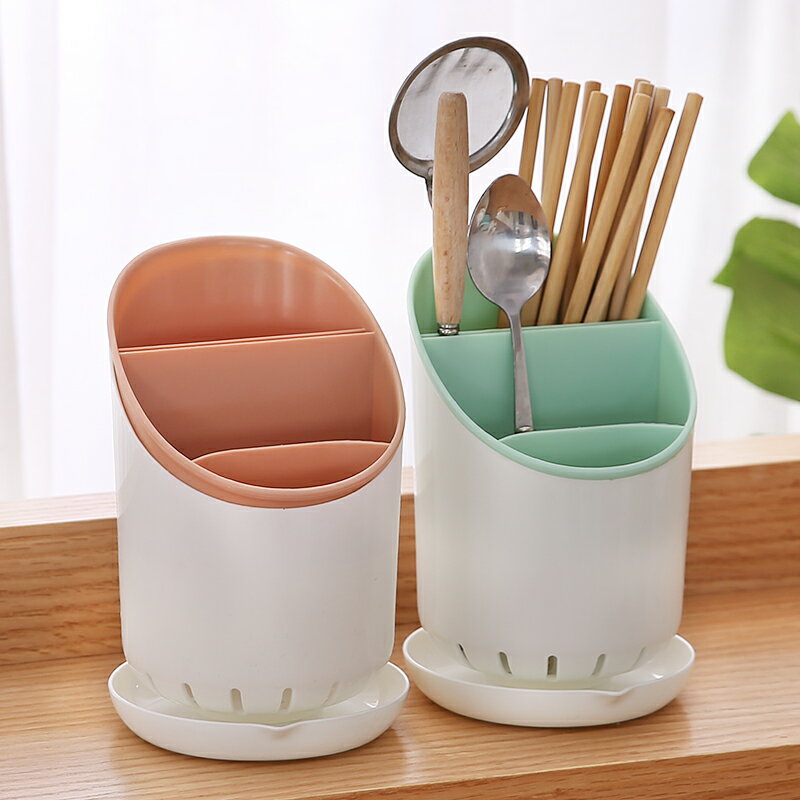 塑料瀝水筷子桶家用創意筷籠廚房勺子收納架筷筒餐具收納盒筷子簍