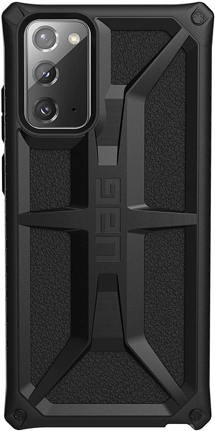 【美國代購-現貨】UAG Samsung Galaxy Note20 Ultra 5G [6.9英寸屏幕]堅固輕巧的超薄防震手機殼 極緻黑