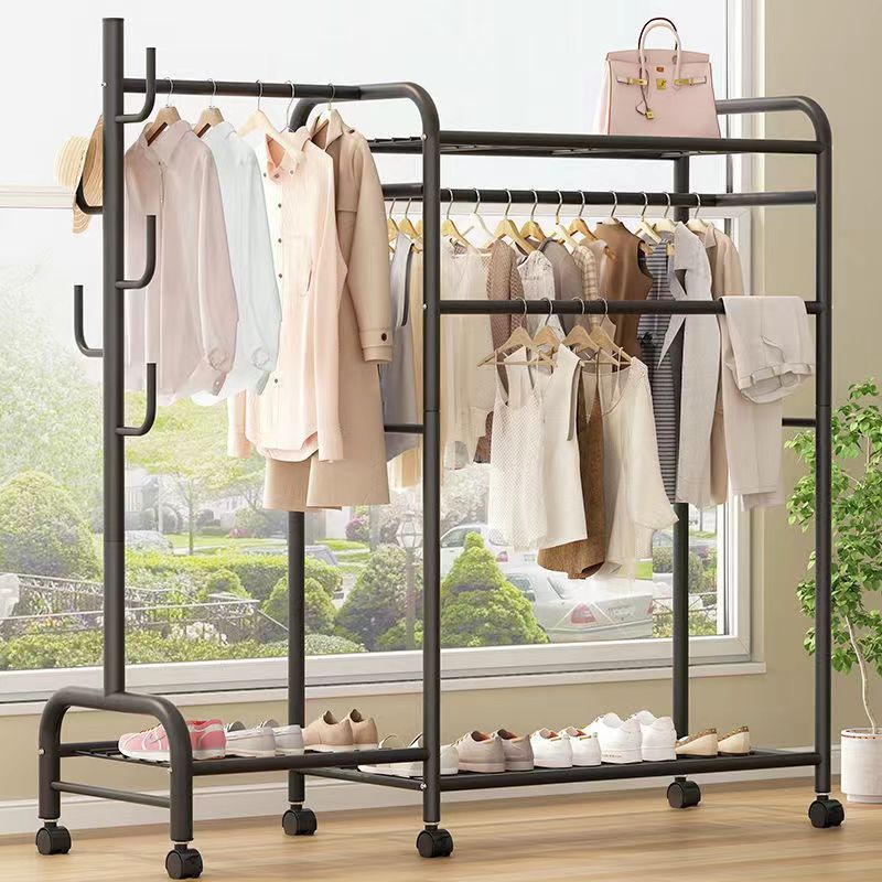 衣架落地立式掛衣服架子陽臺晾衣架臥室簡易掛衣架宿舍衣服收納架