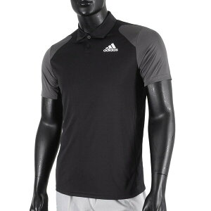 Adidas Club Polo [GL5437] 男 短袖 網球 比賽 運動 休閒 舒適 吸濕 排汗 黑灰