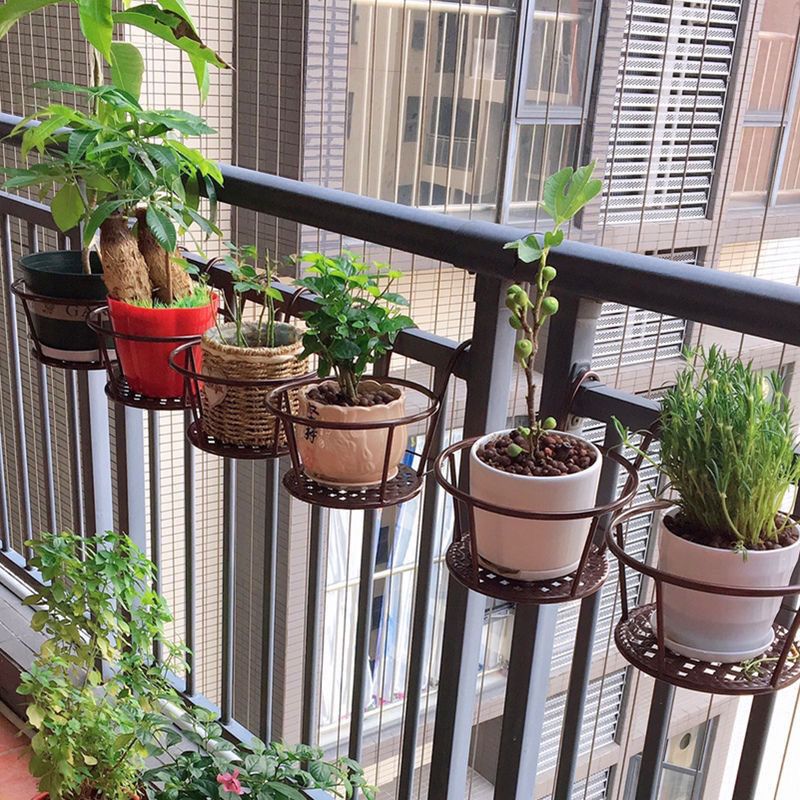 楓林宜居 家用陽臺養花架盆栽植物室內陽臺吊蘭綠蘿花盆架欄桿花架掛墻花架