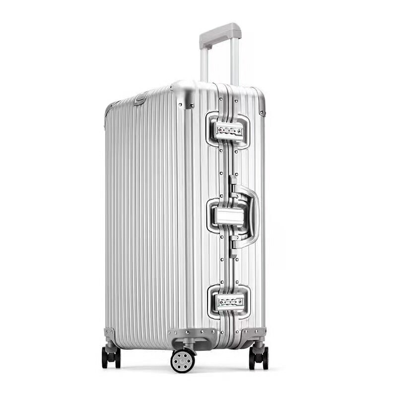 全鋁鎂合金拉桿箱子行李箱商務旅行箱女20寸登機箱24密碼箱