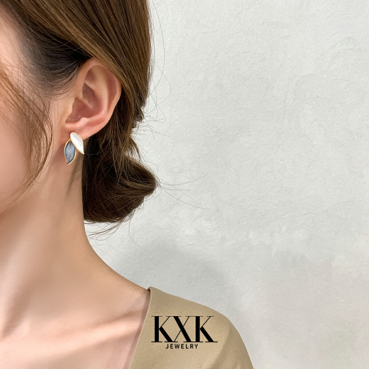 樹葉耳環女新款潮S925銀針簡約ins耳飾個性設計感氣質耳釘