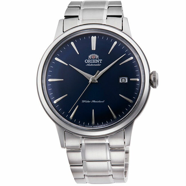 Orient 東方錶 (RA-AC0007L) DATEⅡ系列 機械錶 鋼帶款/藍 40.5mm｜樂天領券折300★全館特惠中★指定刷卡回饋10%
