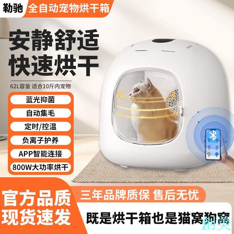 寵物貓咪洗澡烘乾箱自動吹水吹風烘乾機家用狗狗洗澡吹毛烘乾神器-創美