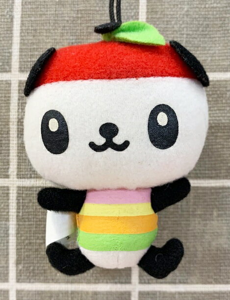 【震撼精品百貨】Pandapple Sanrio 蘋果熊貓 三麗鷗蘋果熊貓絨毛娃娃吊飾#13993 震撼日式精品百貨