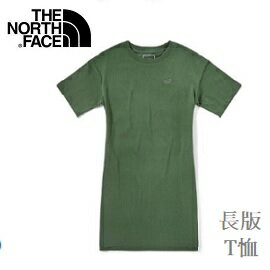 [ THE NORTH FACE ] 女 FlashDry 經典LOGO長版T恤 綠 / 公司貨 NF0A498237X