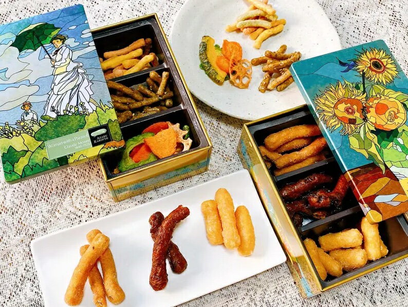 🇯🇵日本 麻布十番 花林糖 名畫系列 禮盒 名畫美術館 KARINTO MUSEUM 伴手禮 鐵盒 餅乾 零食 傳統點心【小福部屋】 4