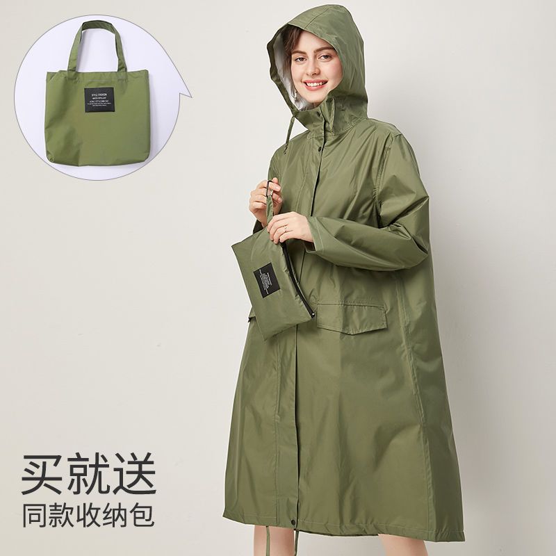 潮長款全身大碼成人男女時尚雨披徒步風衣防護外套戶外防暴雨雨衣