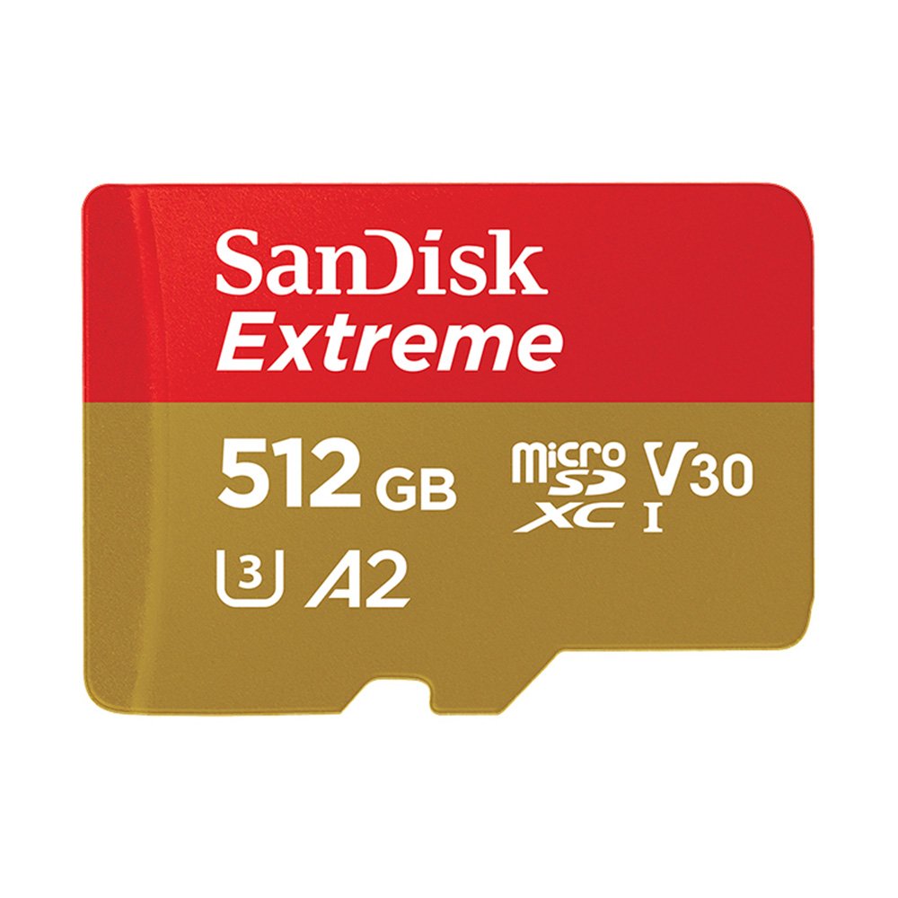 SanDisk Extreme Micro SDXC 512G/190MB/sR.130MB 記憶卡/紅金【九乘九購物網】