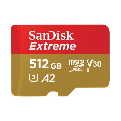 SanDisk Extreme Micro SDXC 512G/190MB/sR.130MB 記憶卡/紅金【九乘九購物網】