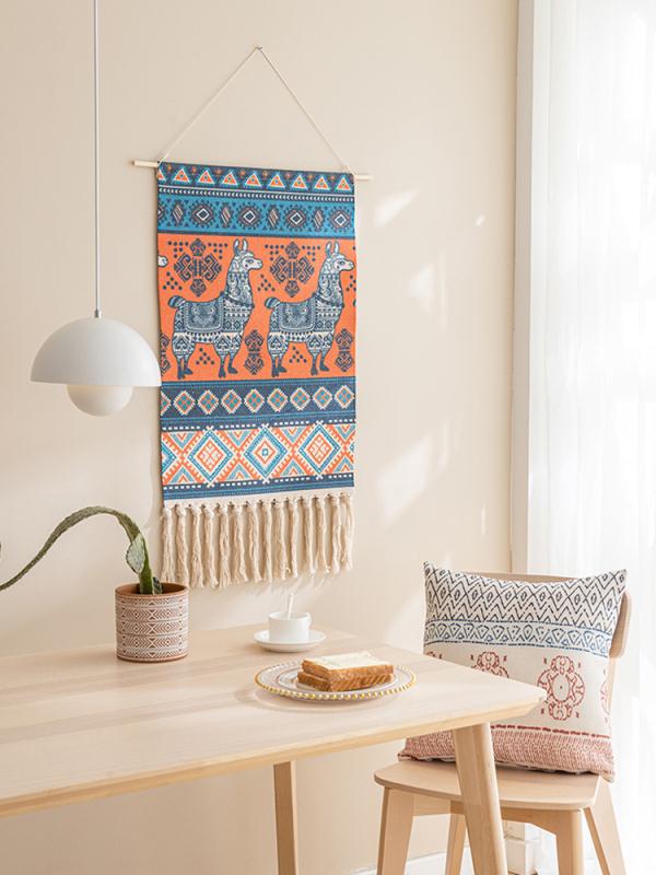 樂享居家生活-波西米亞風掛毯棉線編織背景墻壁毯客廳臥室床頭裝飾布藝掛畫掛布