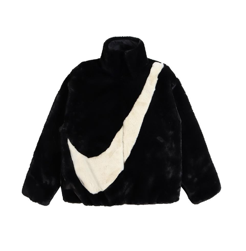 【滿2件再95折】【毒】預購 NIKE NSW Faux Fur Jacket 女款 休閒 絨毛 羔羊外套 CU6559-010