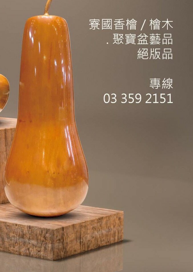 振新原木香檜聚寶盆 莆仔