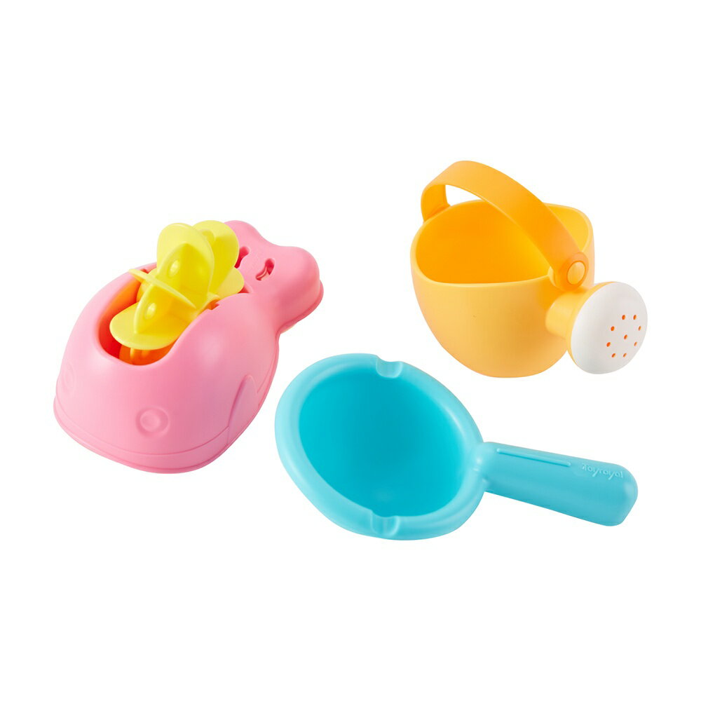 TOYROYAL樂雅FLEX歡樂水車組(4903447727409) 日本柔軟材質 洗澡玩具組合