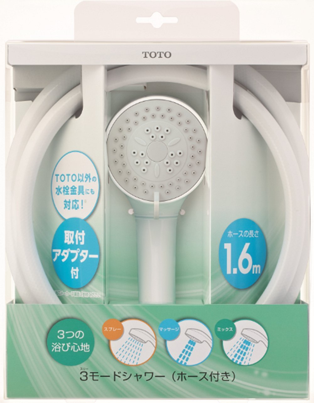【TOTO】日本原裝 三段式省水沐浴蓮蓬頭組