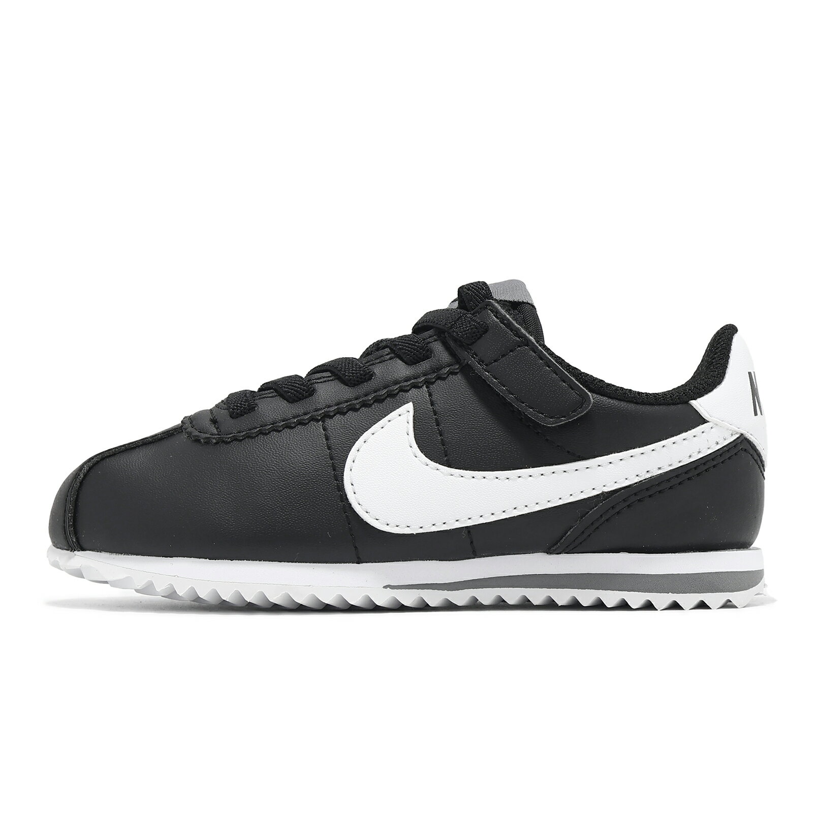 Nike 阿甘鞋 Cortez Easyon PS 中童 黑白 皮革 小朋友 易穿脫 運動鞋
