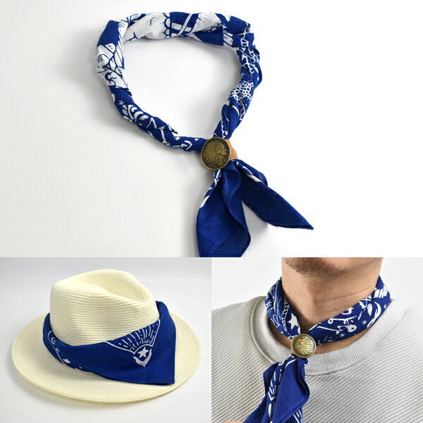 領巾藍色航海 男生方巾【NZG81】