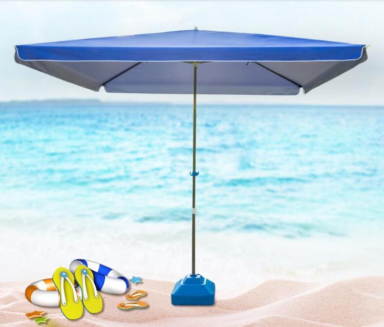 超大號太陽傘遮陽傘戶外大型擺攤傘商用四方長方折傘庭院傘大雨傘（不含底座）