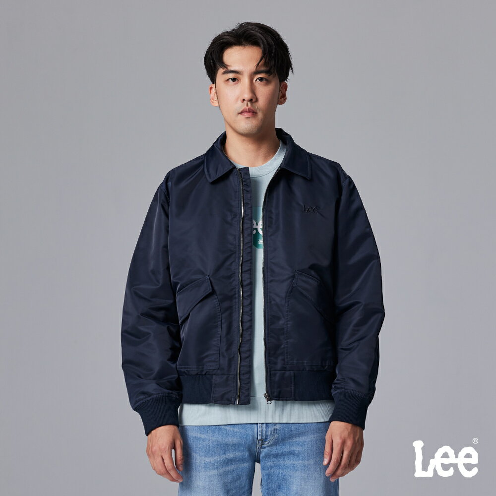 Lee 男款 寬鬆版 襯衫領夾克 鋪棉外套 | Modern