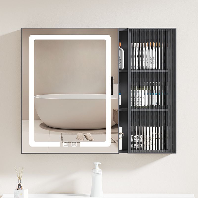 鏡柜單獨收納盒智能浴室鏡墻式太空鋁鏡箱收納衛生間除霧置物鏡柜