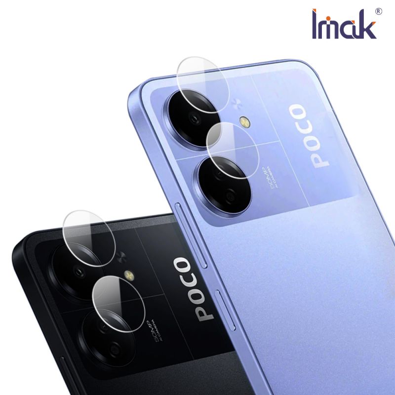 Imak 艾美克 POCO C65 鏡頭玻璃貼(兩片裝) 奈米吸附 鏡頭貼 鏡頭保護貼 鏡頭膜