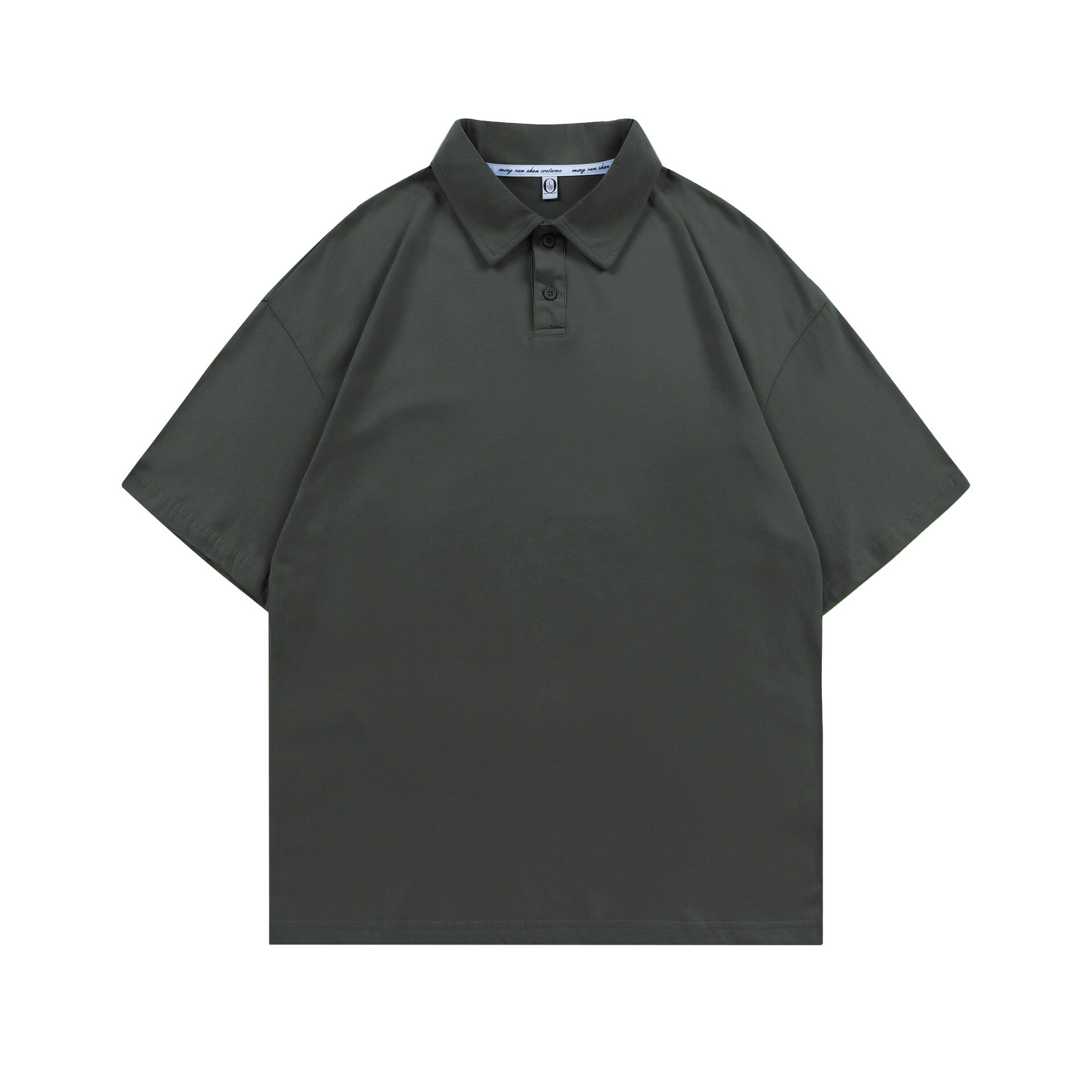 【喜挖】200g春夏潮牌考拉貼標純棉POLO衫短袖男女款寬鬆翻領T恤潮流百搭 0