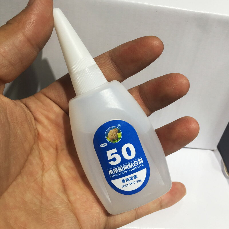 國象水族膠水水草膠沉木石頭莫斯珊瑚膠水族造景水景骨架膠瞬間膠