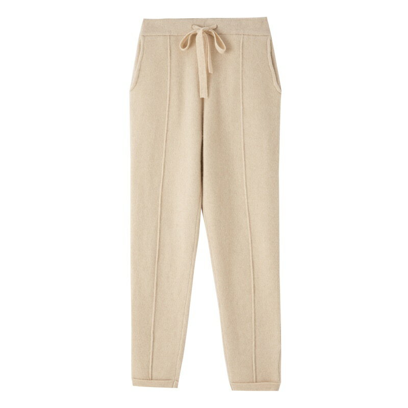 【巴黎精品】現貨+預購 長褲針織休閒褲-初秋寬鬆顯瘦通勤女褲子5色a1if44