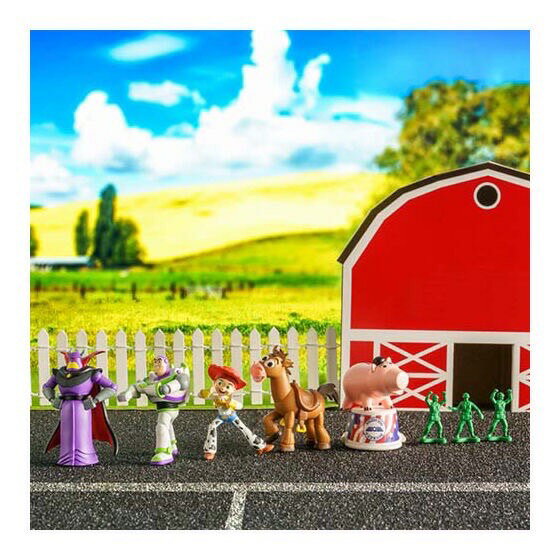 BANDAI  轉蛋 扭蛋 玩具總動員排隊公仔 P2 巴斯光年 翠絲 火腿 全6種 整套販售 1