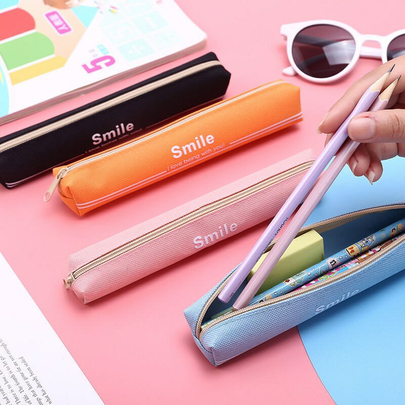 韓國小清新迷你便攜筆袋 簡約創意男女學生文具盒學習文具鉛筆袋